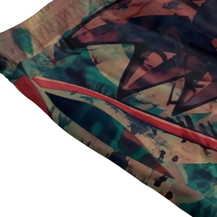 Kid Young Goku Vintage Tie Dye Painting Stylish DBZ 3D Mesh Shorts