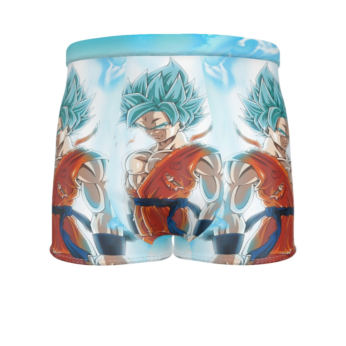 Dragon Ball Serious Super Saiyan Goku 2 Blue Epic Aura Men's Boxer ...