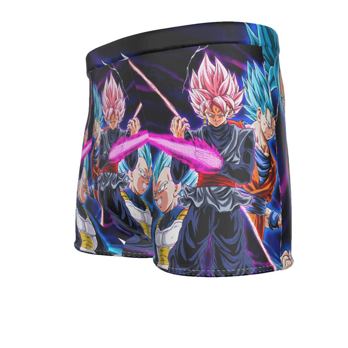 Dragon Ball Goku 2 Goku Rose Vegeta 2 Ultra Instinct Men's Boxer Briefs