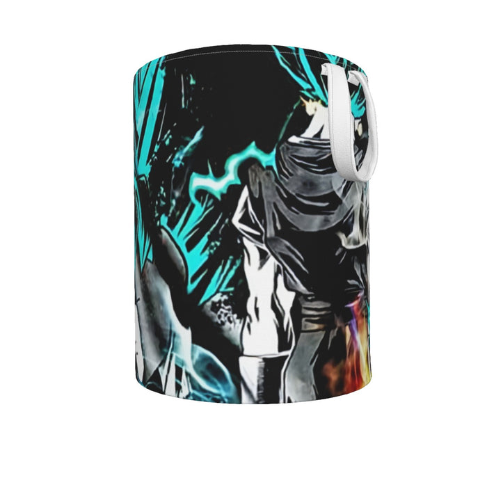 Dragon Ball Gogeta Super Saiyan Power Up Potara Fusion Design Laundry Basket