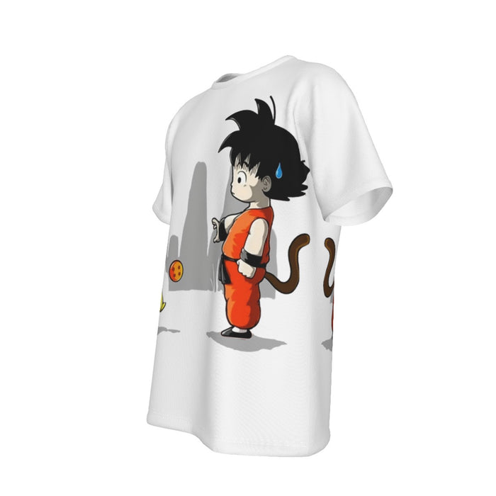 Goku Throwing A Dragon Ball At Pikachu  T-Shirt