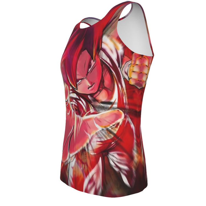 Dragon Ball Z Son Goku Super Saiyan Rose Blue Aura Tank Top