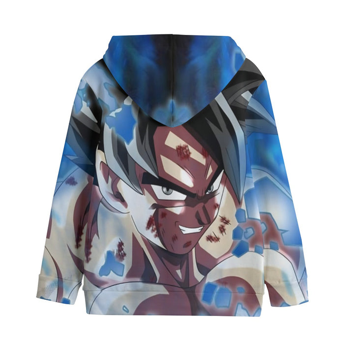 Dragon Ball Super Goku Blue Ultra Instinct Dope Grin Kids' Hoodie