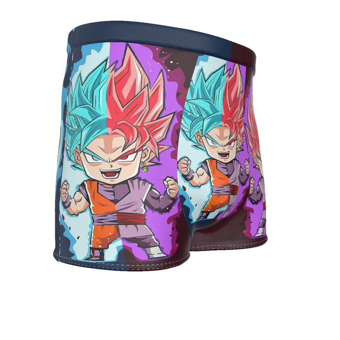 Dragon Ball Super Cute Chibi Blue Vegito Goku Rose Men's Boxer Briefs