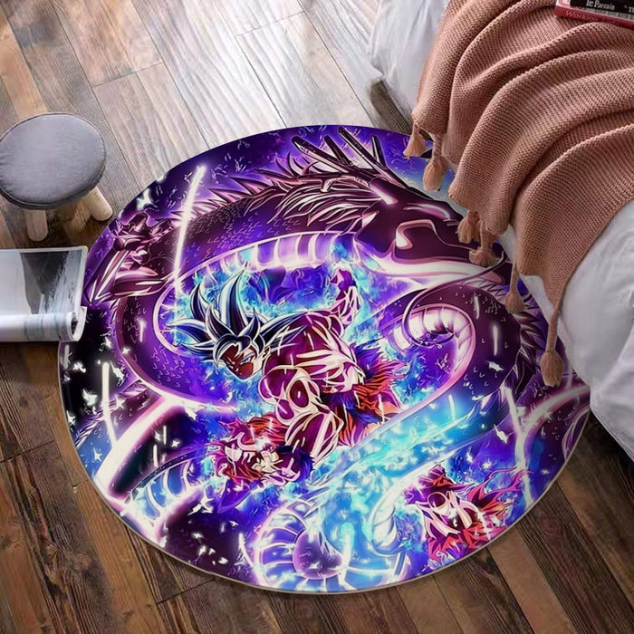 Dragon Ball Super  Ultra Instinct Goku x Shenron Round Mat