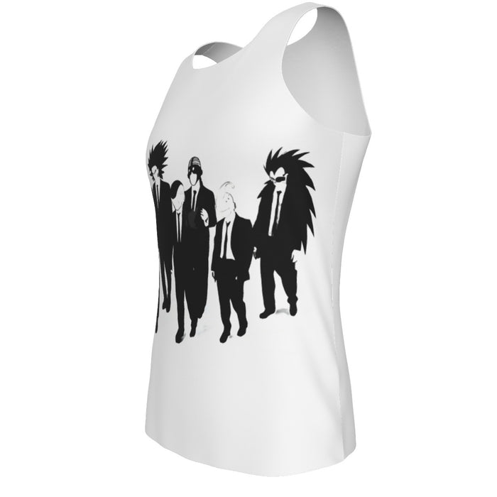 Dragon Ball Characters With Reservoir Dogs Movie Pose Tank Top