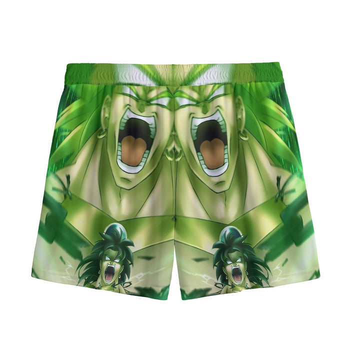 Dragon Ball Legendary Super Saiyan Broly 3D Full Print Streetwear Design Mesh Shorts