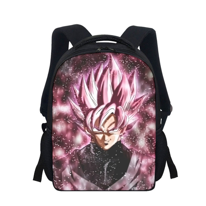 Dragon Ball Z Super Saiyan Goku Black Rose Pink Backpack