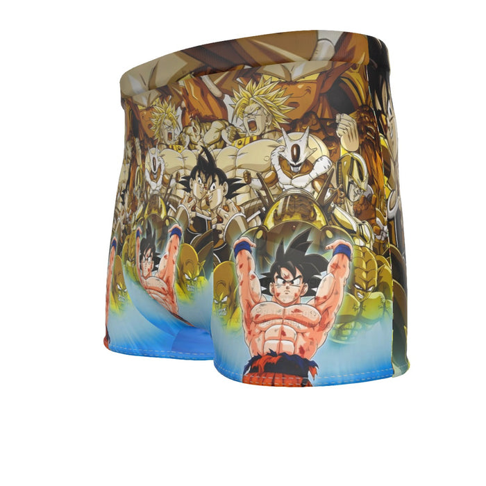 DBZ Goku Spirit Bomb Destroy Villains Cooler Broly Namek Golden Men's Boxer Briefs