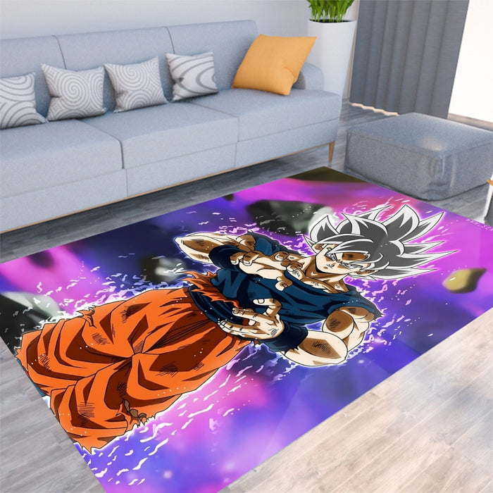 Dragon Ball Z Goku Ultra Instinct Form White Hair Rug