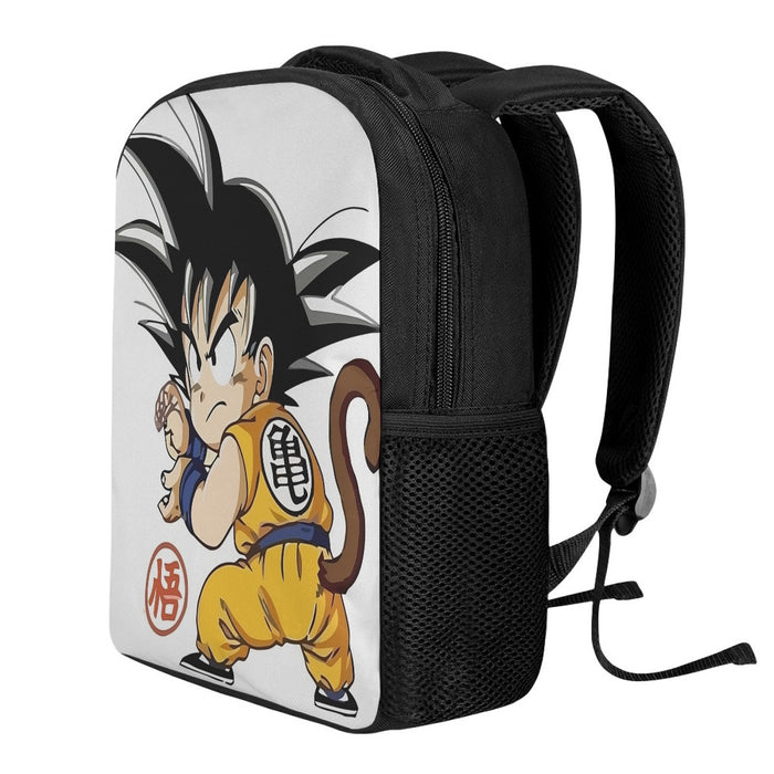Cute Kid Goku Yellow Clothing Dragon Ball Z Backpack