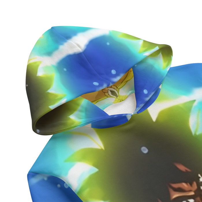 Dragon Ball Z Broly Wearing His Control Mechanism Kids' Hoodie