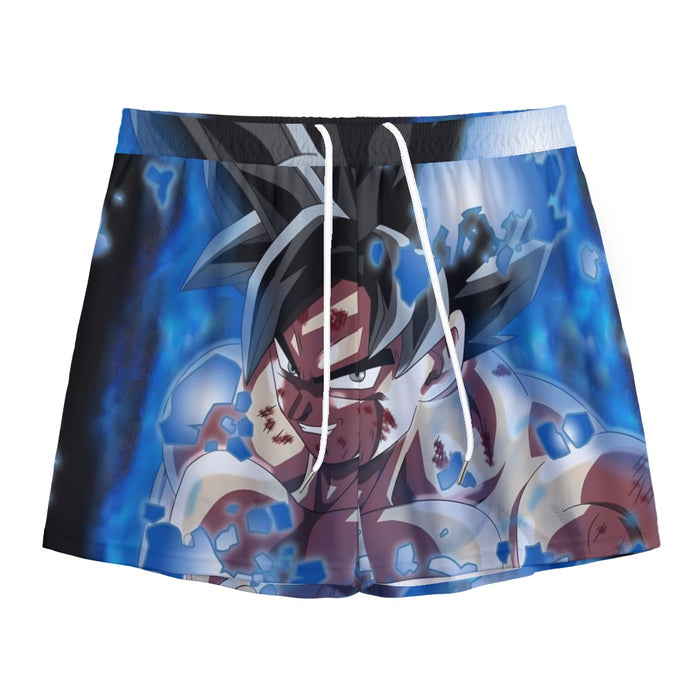 Dragon Ball Super Goku Blue Ultra Instinct Dope Grin Mesh Shorts