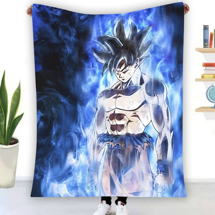 Dragon Ball Super Goku Ultra Instinct Blue Cool Casual Blanket