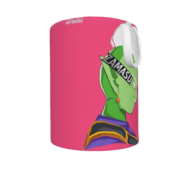 Dragon Ball Super Cool Grin Zamasu Potara Earring Pink Laundry Basket