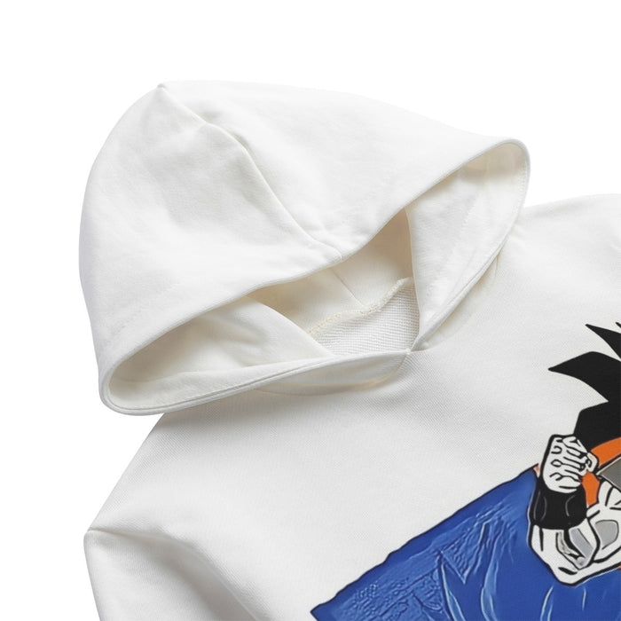 Red Goku And Blue Vegeta Fight Dragon Ball Z Kids' Hoodie