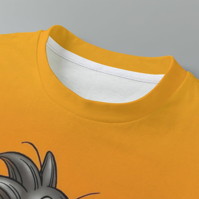 Goku Orange Background Kids T-Shirt