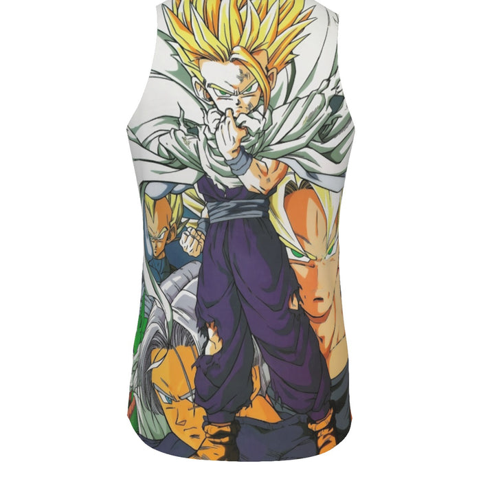 Dragon Ball Teen Gohan Super Saiyan Goku Vegeta Trunks Super Style Tank Top