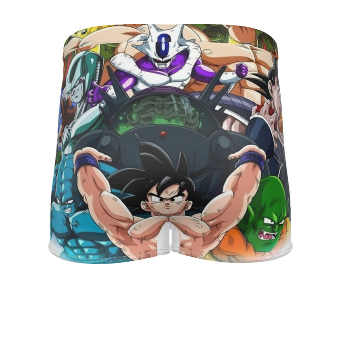 DBZ Goku Spirit Bomb Destroy Villains Cooler Broly Namek Vibrant Men's Boxer Briefs