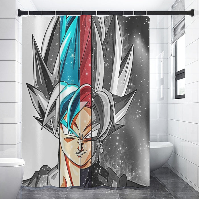 Dragon Ball Super All Super Saiyan Goku Forms Shower Curtain