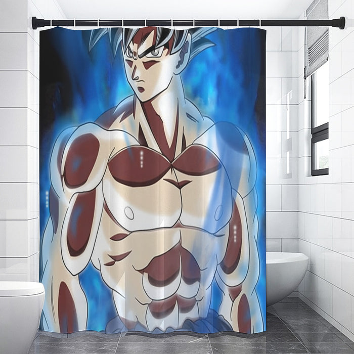 Dragon Ball Super Son Goku Ultra Instinct Cool Casual Shower Curtain