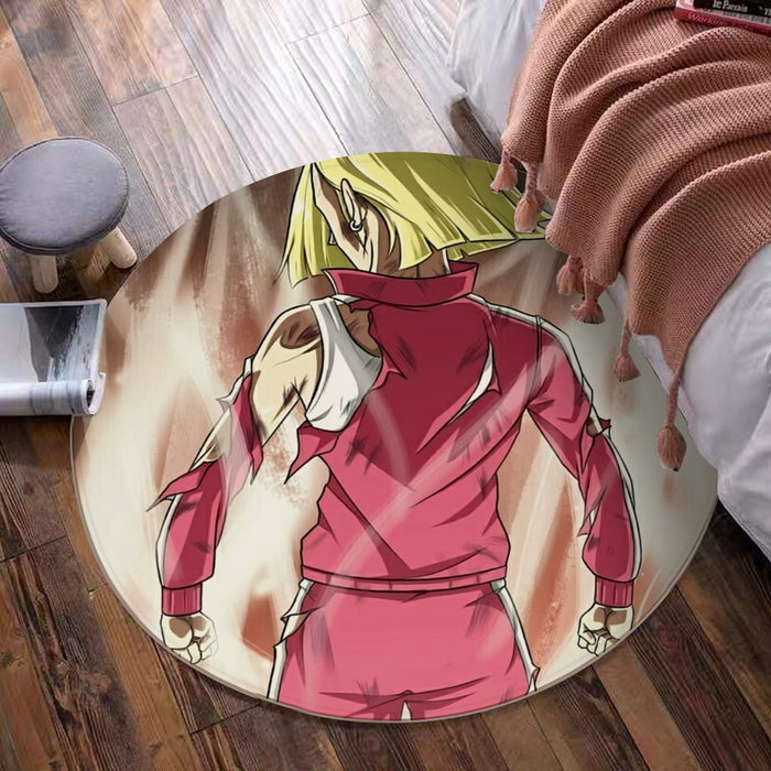 Dragon Ball Android 18 Ultra Instinct Epic Streetwear Round Mat