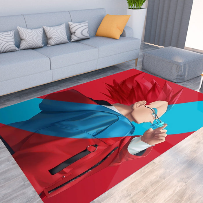 Cool Vegeta Businessman Design Dragon Ball Z Rug