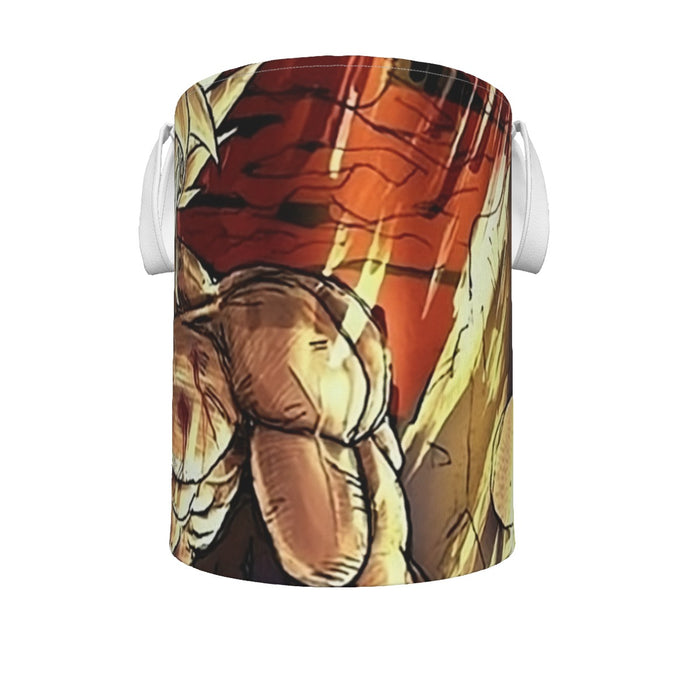 Powerful Goku Super Saiyan 2 Transformation SSJ2 Laundry Basket