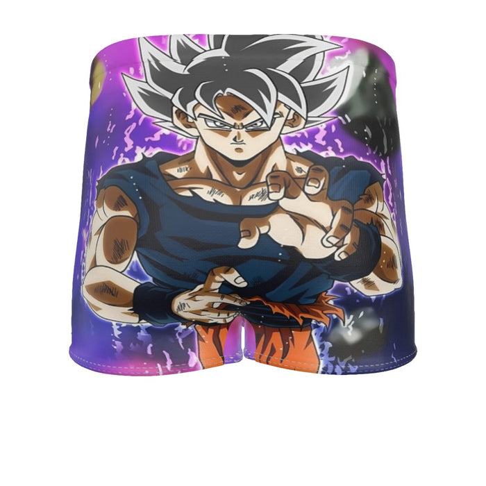 Dragon Ball Z Goku Ultra Instinct Form White Hair Men's Boxer Briefs