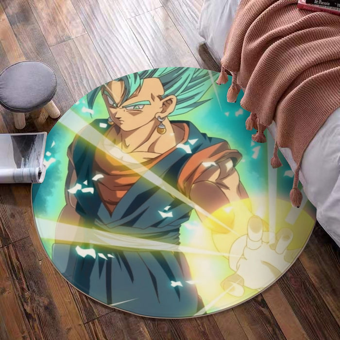 Dragon Ball Vegito Blue Super Saiyan Big Bang Flash Round Mat