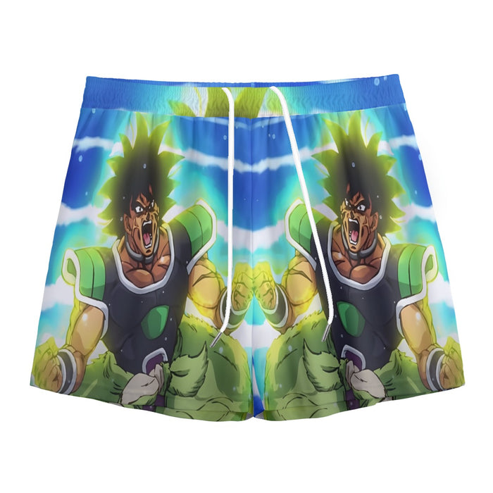 Dragon Ball Z Broly Wearing His Control Mechanism Mesh Shorts