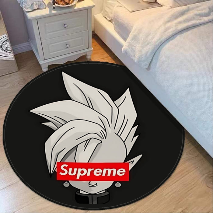 DBZ Zamasu Supreme Kai Logo Creative Black Edition Round Mat