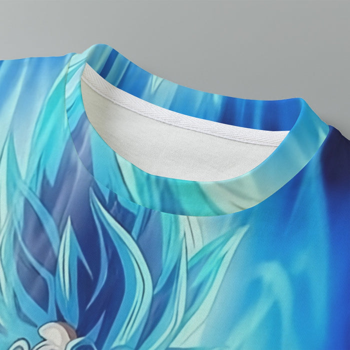 Dragon Ball Z Super Saiyan Vegito Blue Charge Aura Kids T-Shirt
