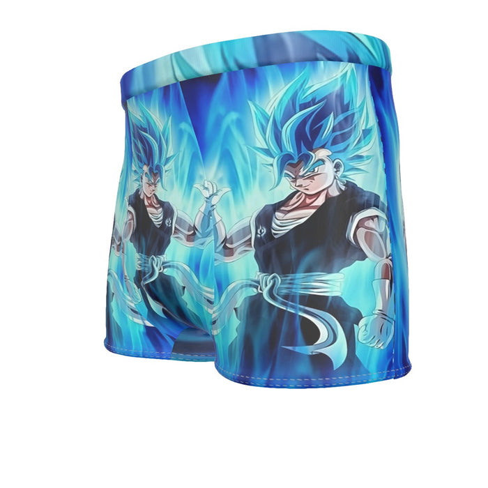 Dragon Ball Z Super Saiyan Vegito Blue Charge Aura Men's Boxer Briefs