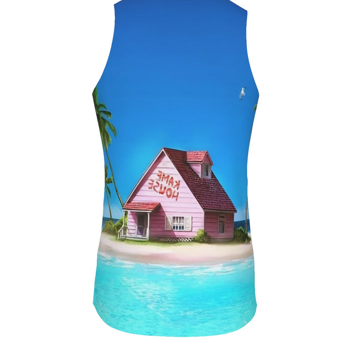 DBZ Master Roshi's Kame House Relax Vibe Concept Graphic Tank Top