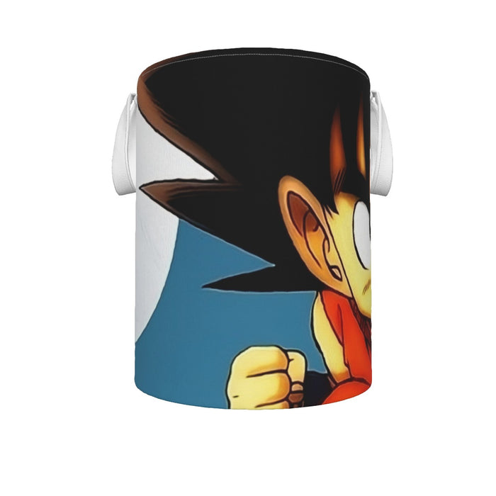 Young Goku Kid Flying Cloud Fight 3D Dragonball Laundry Basket