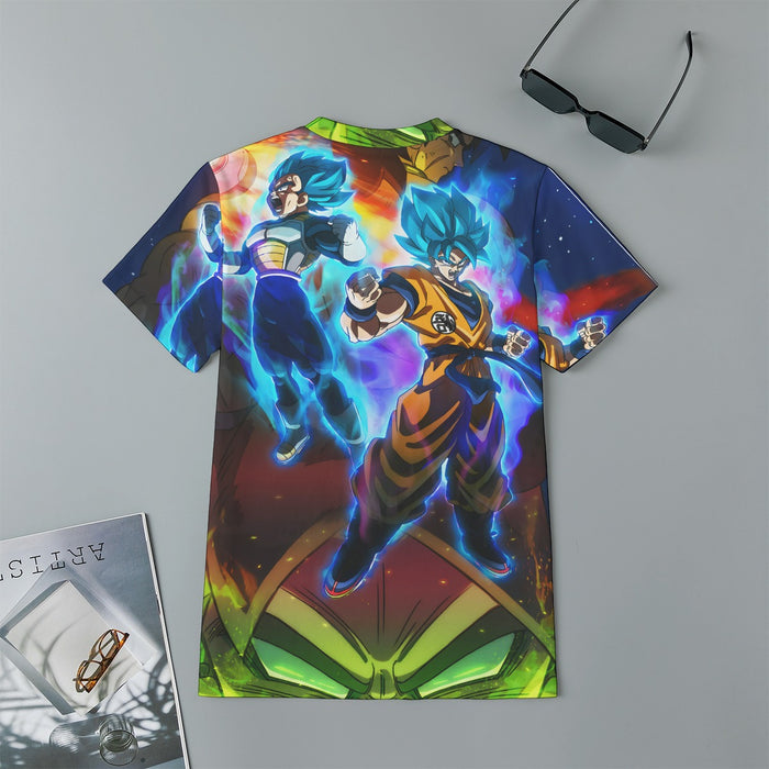 DBZ Legendary Broly Son Goku Vegeta Super Saiyan Blue Kids T-shirt