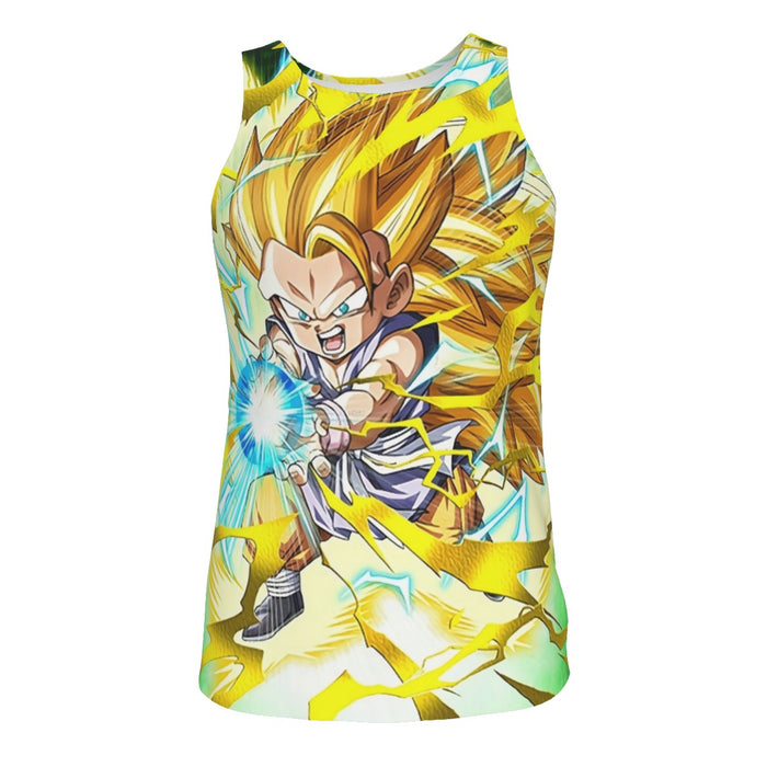 Dragon Ball Kid Goku SSJ3 Kamehameha Tank Top