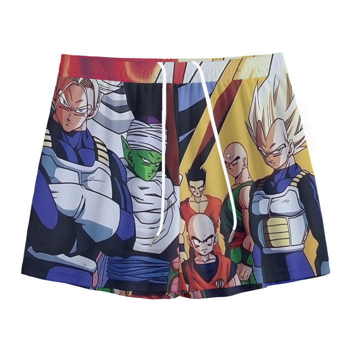 Dragon Ball Z Angry Super Saiyan Fighters  Mesh Shorts