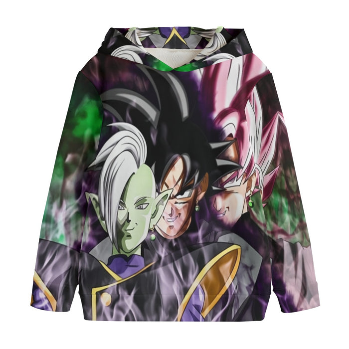 Dragon Ball Super Zamasu Goku Black Goku Rose Cool Kids' Hoodie