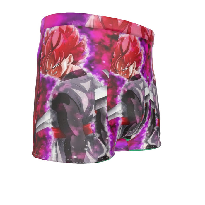 Dragon Ball Super Black Goku Rose Impaled Trunks Sword Men's Boxer Briefs