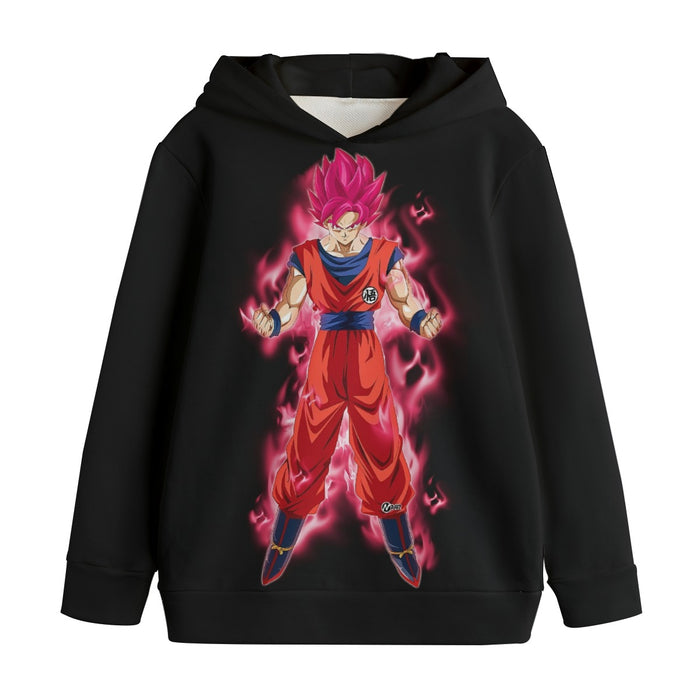 Dragon Ball Super Son Goku Red Kaioken Ultra Instinct Kids' Hoodie