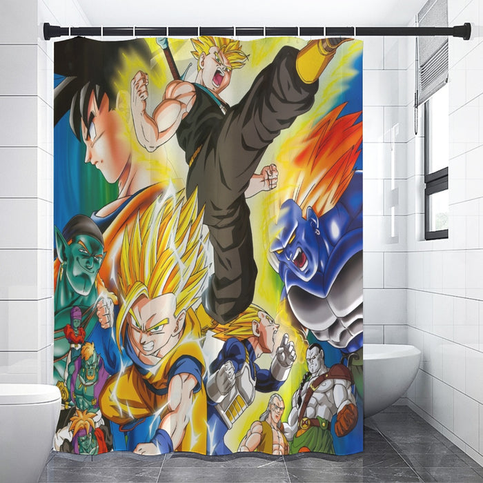 Dragon Ball Gohan Kid Super Saiyan Villain Vibrant Color Design Shower Curtain