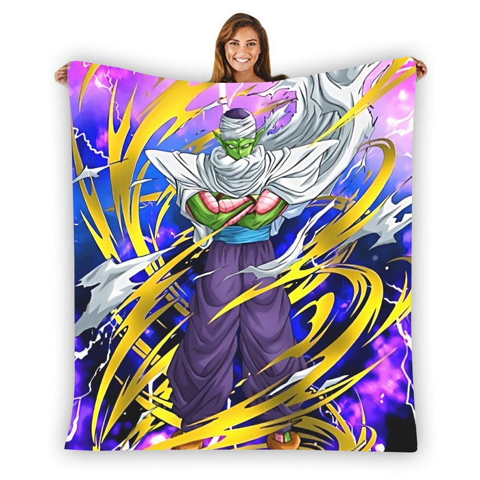 Dragon Ball Angry Piccolo Waiting Fight Aura Yellow Fashion Blanket