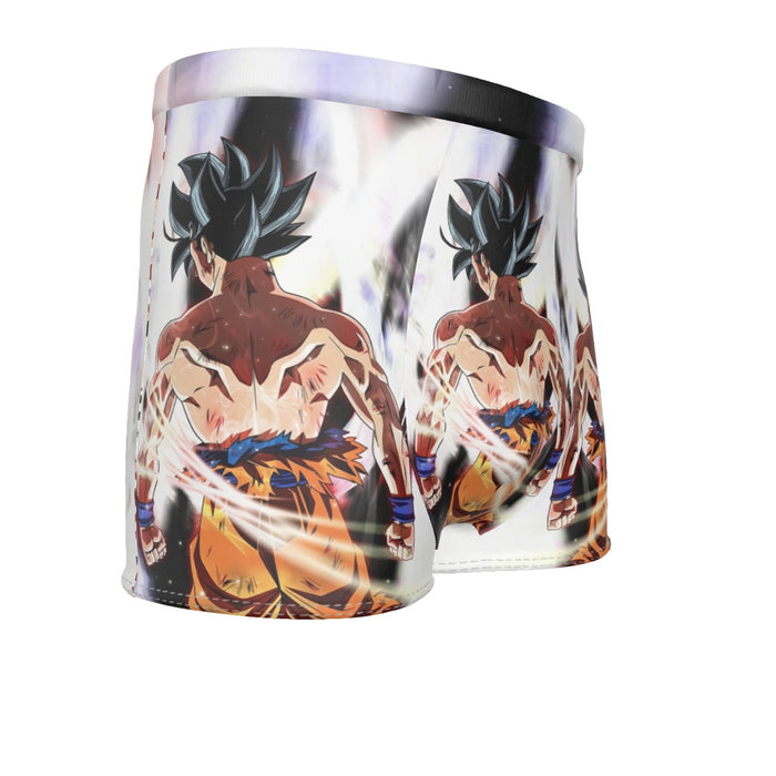 Dragon Ball Goku Damaged Battle Muscular Powerful Aura Men's Boxer Briefs