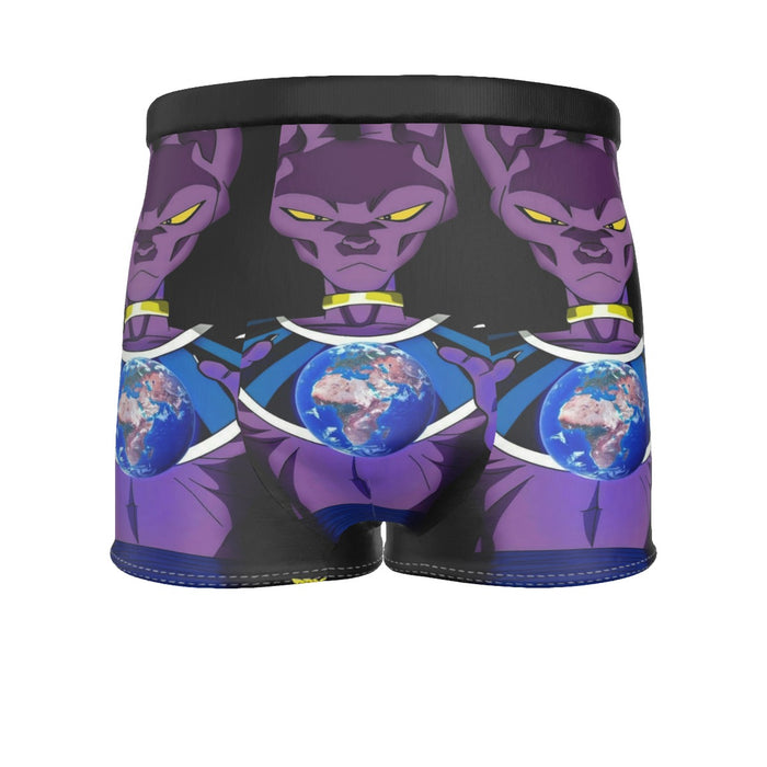 Dragon Ball Super Beerus God Destruction Earth Men's Boxer Briefs