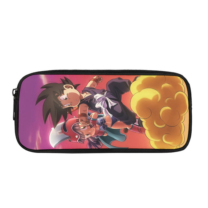 Kid Goku & Chichi Flying on Golden Cloud 3D Pencil Bag