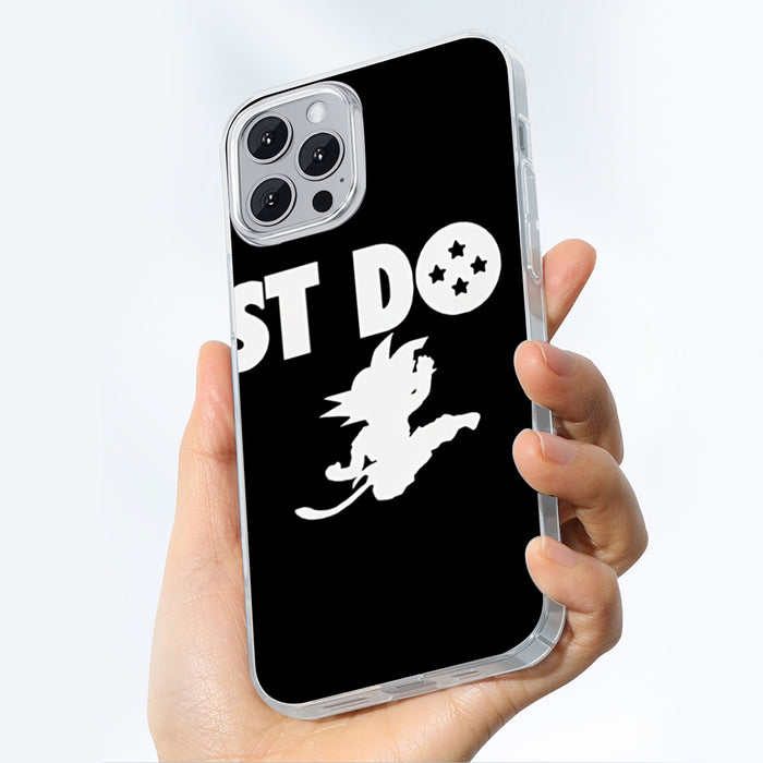 Just Do It Slogan Dragon Ball Kid Goku Dope Black Iphone 14 Case