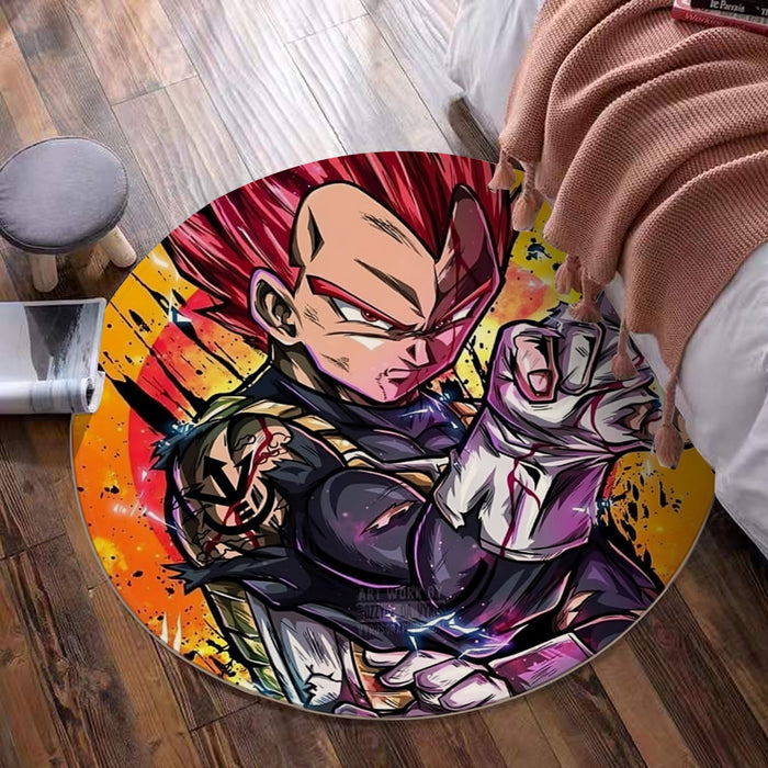 Dragon Ball Z Vegeta God Round Mat