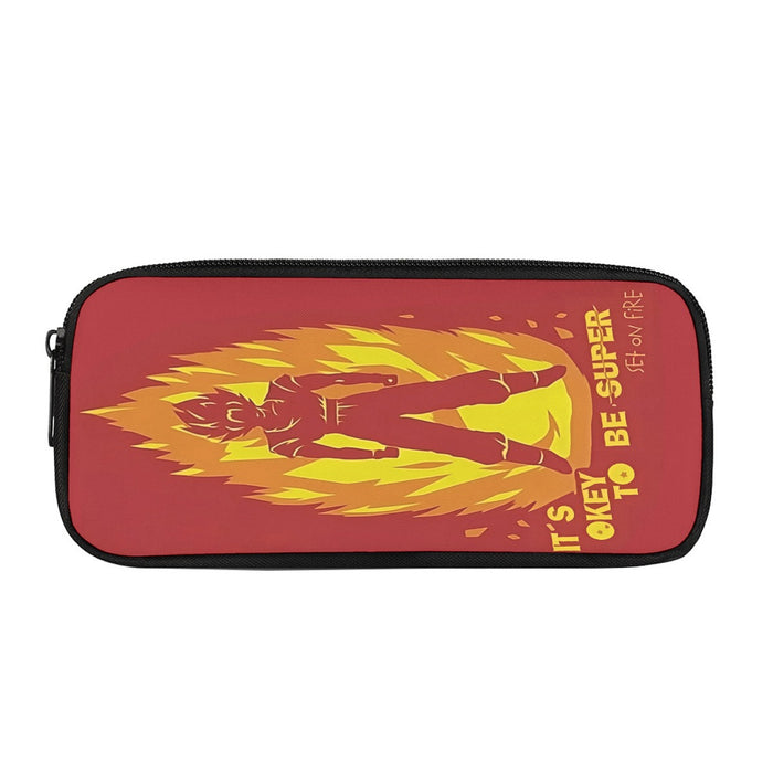 Dragon Ball Z Son Goku On Fire Its Okay To Be Super Saiyan Pencil Bag